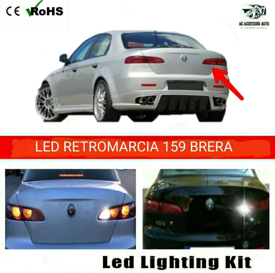 LAMPADA RETROMARCIA LED ALFA ROMEO 159 CANBUS 6000K