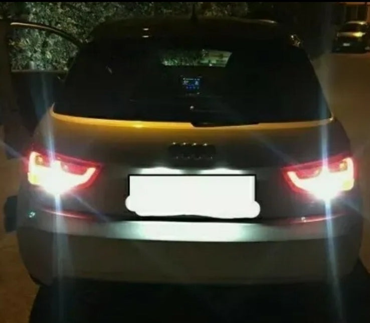 COPPIA LUCI RETROMARCIA T15 LED AUDI A1 CANBUS 6000K