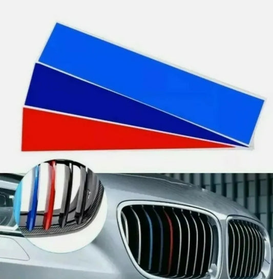 Fasce Strisce Adesive 3 Colori Bmw M Sport Vinyl Sticker Decal Griglia Ecc 25x5