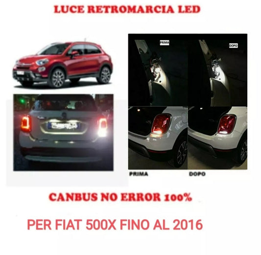 LAMPADA RETROMARCIA 15 LED P21W CANBUS FIAT 500X FINO AL 2016 6000K CANBUS NO ERROR