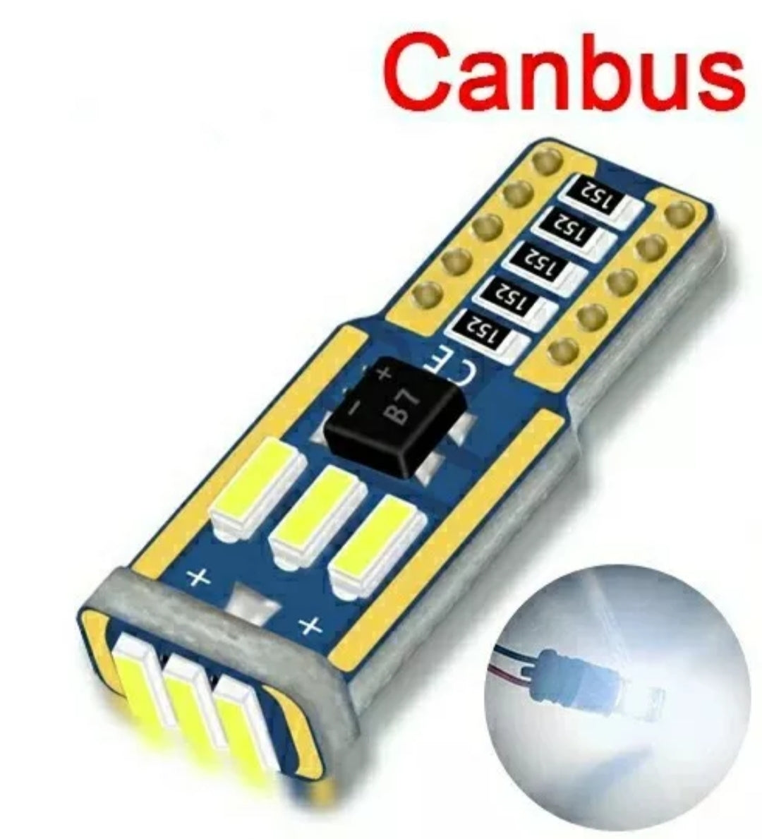 COPPIA LUCI POSIZIONE LED MINI COOPER R50 R52 R53 W5W T10 CANBUS NO ERRORE 6000K