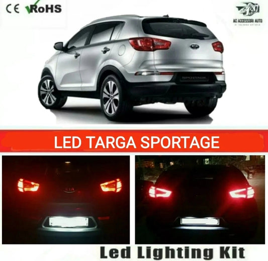 COPPIA LUCI TARGA LED PER KIA SPORTAGE SL 3 MK3 CANBUS NO ERROR