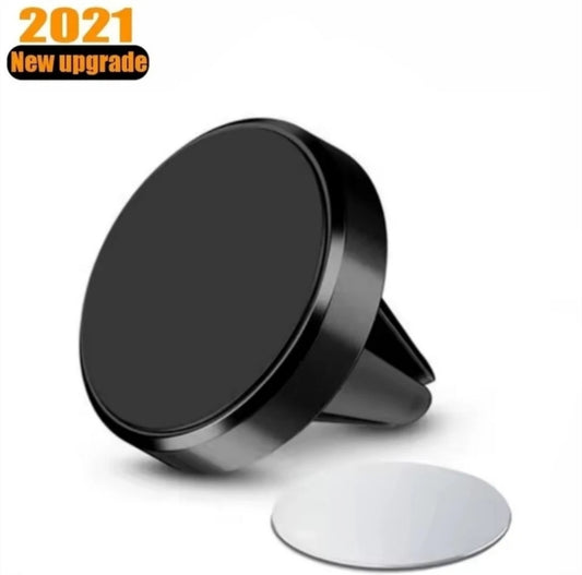 SUPPORTO MAGNETICO AUTO PORTA TELEFONO CELLULARE SMARTPHONE PER BOCCHETTE NERO