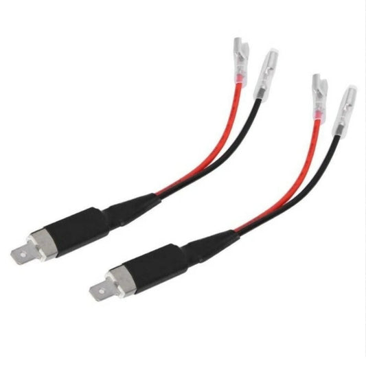 2X CONVERTITORI ADATTATORI LED H1 PER FARI AUTO CONNETTORI CAVI RUBA CORRENTE
