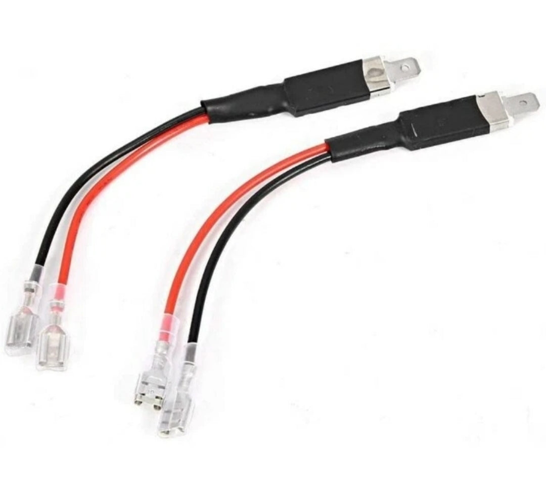 2X CONVERTITORI ADATTATORI LED H1 PER FARI AUTO CONNETTORI CAVI RUBA CORRENTE