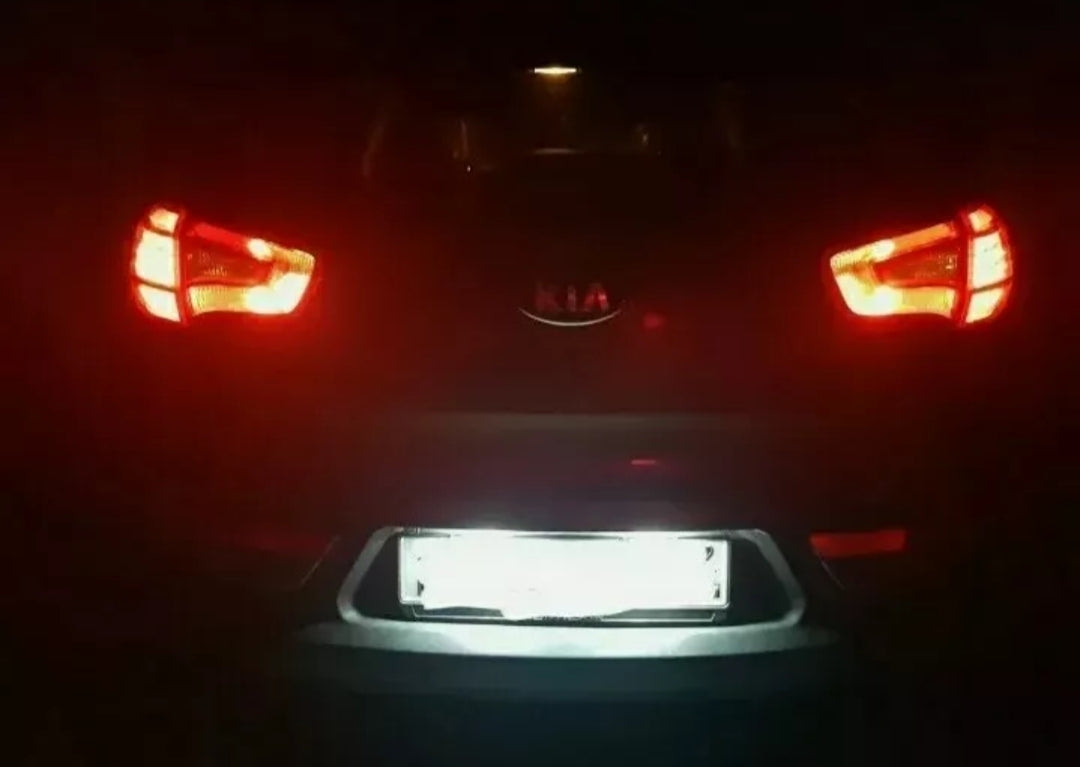 COPPIA LUCI TARGA LED PER KIA SPORTAGE SL 3 MK3 CANBUS NO ERROR