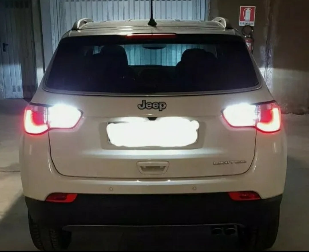 COPPIA LUCI RETROMARCIA LED JEEP COMPASS MP T20 CANBUS 6000K