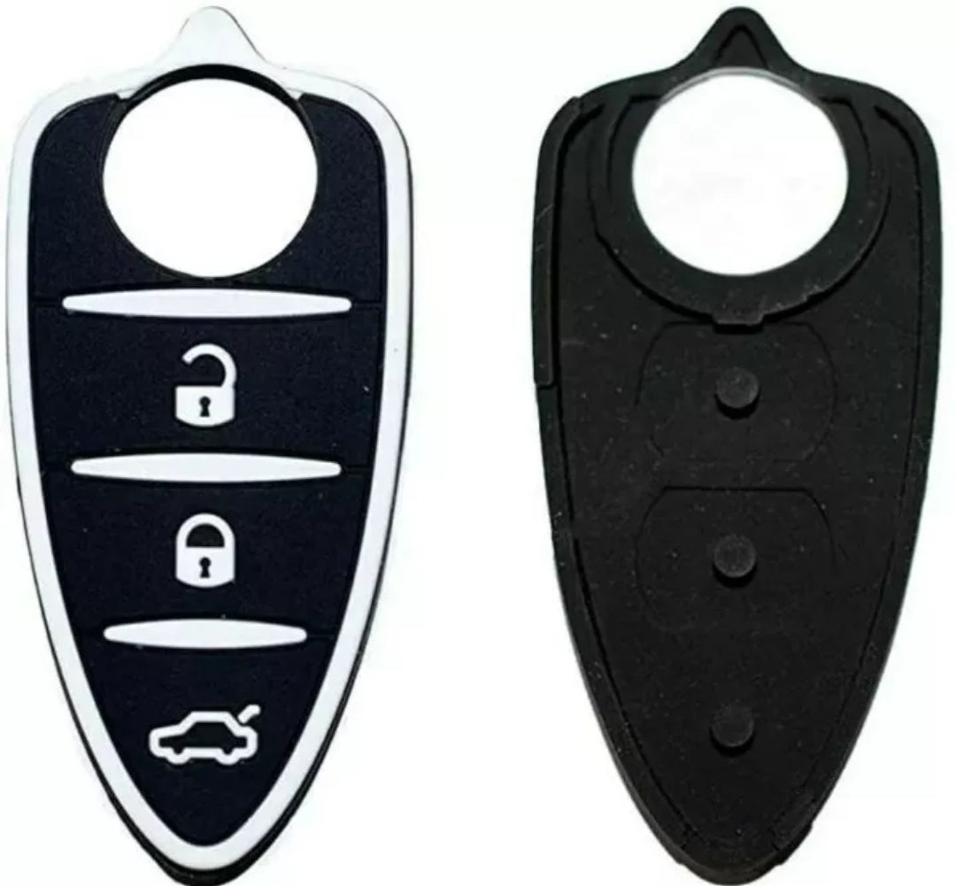 GOMMINO 3 TASTI ALFA ROMEO MITO GIULIETTA GUSCIO COVER TASTINI PER CHIAVE