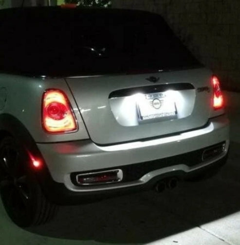 COPPIA LUCI TARGA LED PER MINI COOPER R55 R56 R57 CANBUS NO ERROR