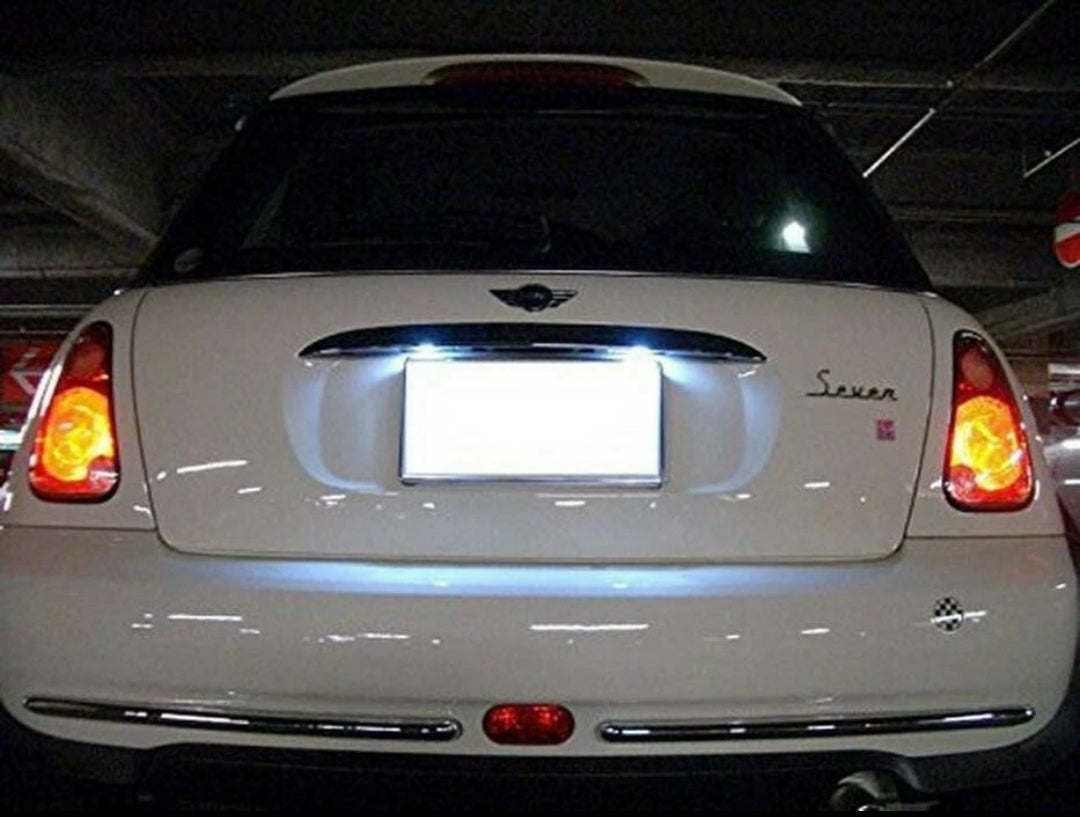 COPPIA LUCI TARGA LED PER MINI COOPER R50 R52 R53 CANBUS NO ERROR