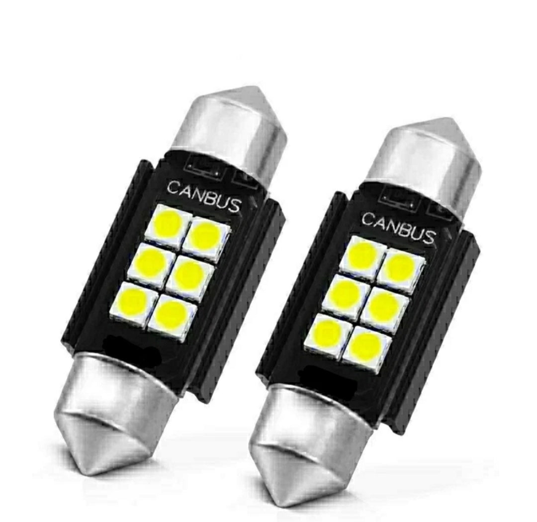 COPPIA LUCI TARGA LED PER MINI COOPER R55 R56 R57 CANBUS NO ERROR