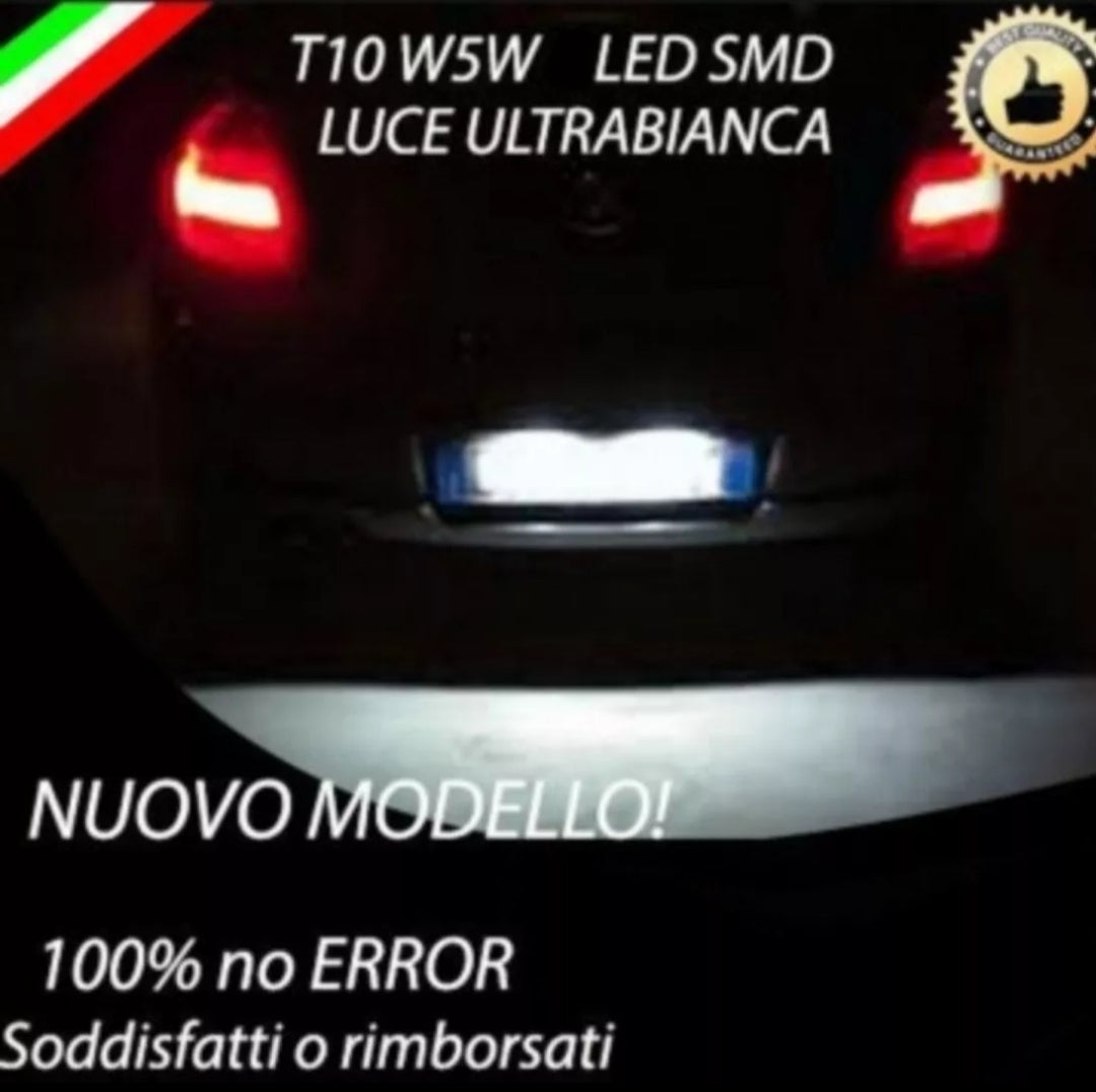 COPPIA LUCI TARGA LED BMW Z4 Z3 SERIE 1 E87 E81 E82 E88 CANBUS 6000K NO ERROR