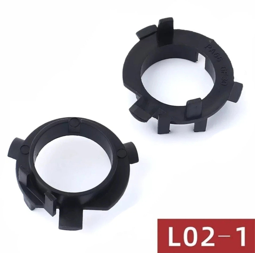COPPIA ADATTATORI PORTA LAMPADE H7 LED XENON PER HYUNDAI TUCSON III